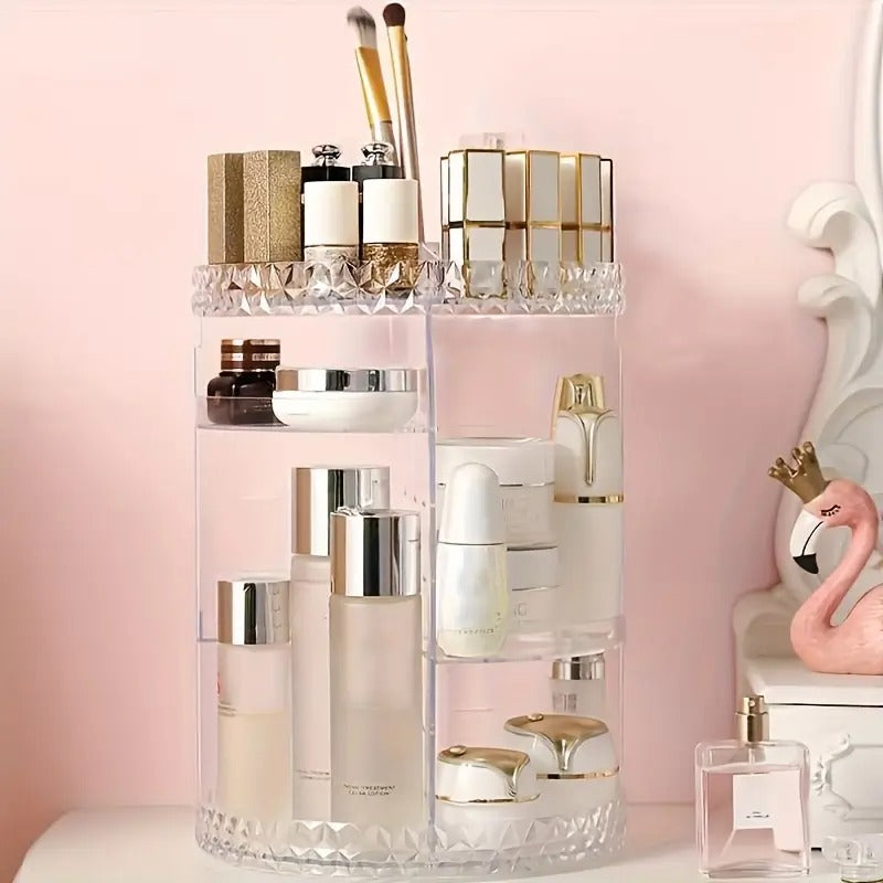 360 Rotating Acrylic Cosmetic Organizer