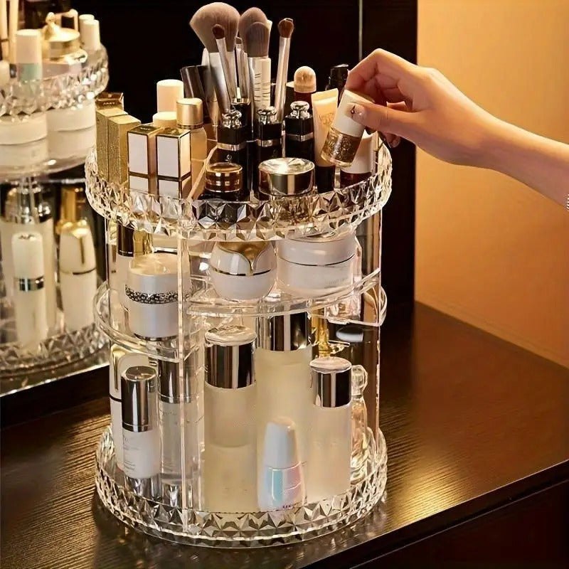 360 Rotating Acrylic Cosmetic Organizer