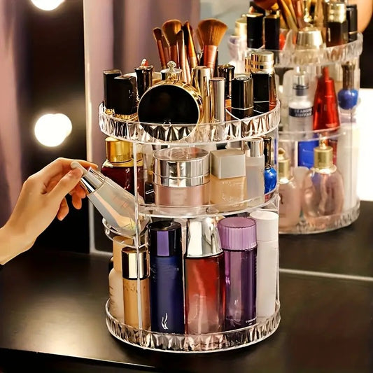360 Rotating Acrylic Cosmetic Organizer