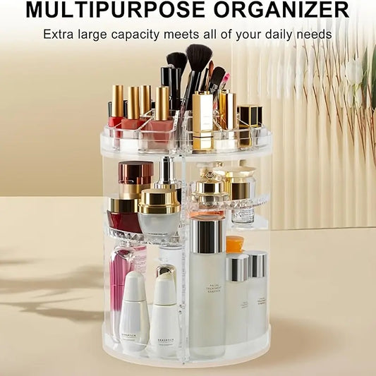 360 Rotating Acrylic Cosmetic Organizer