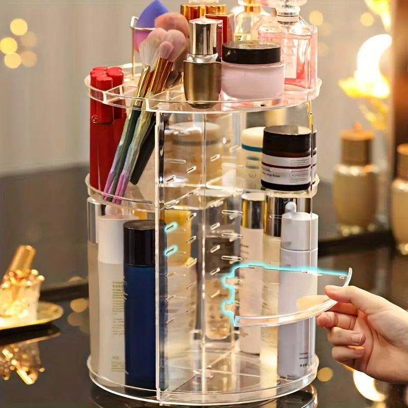 360 Rotating Acrylic Cosmetic Organizer