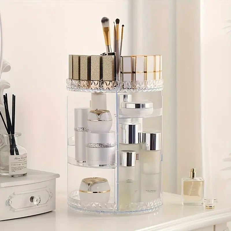 360 Rotating Acrylic Cosmetic Organizer
