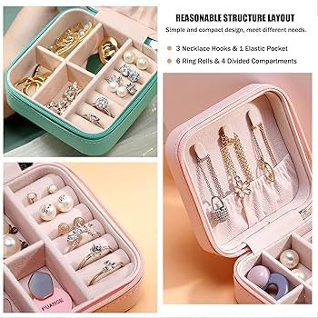 Leather Jewelry Organizer Box