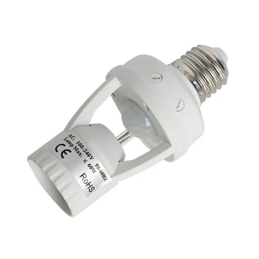 360° Motion Sensor Bulb Holder Socket