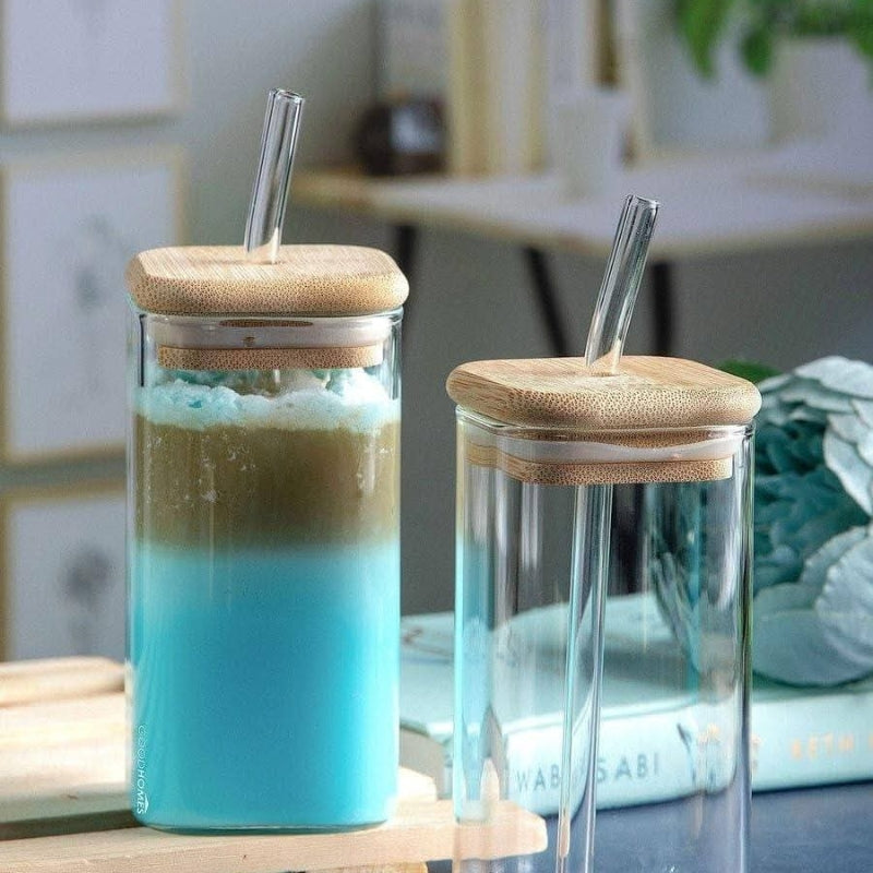 Elegant Transparent Glass Jar