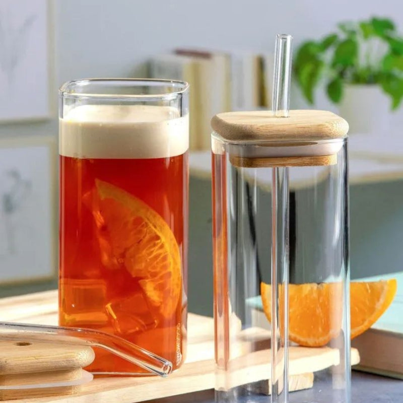 Elegant Transparent Glass Jar