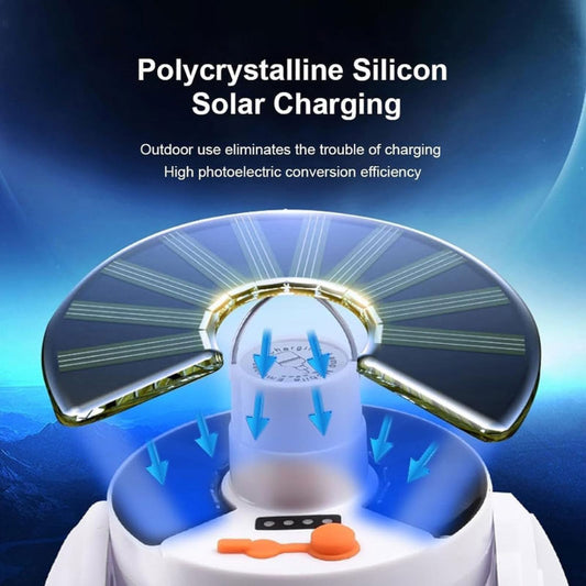 2-in-1 Solar & USB Rechargeable Foldable Lamp