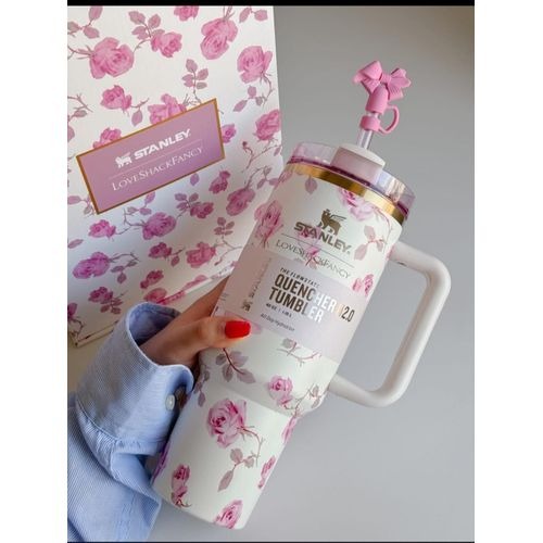 Floral 40oz Tumbler Cup Premium Packaging