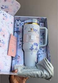 Floral 40oz Tumbler Cup Premium Packaging