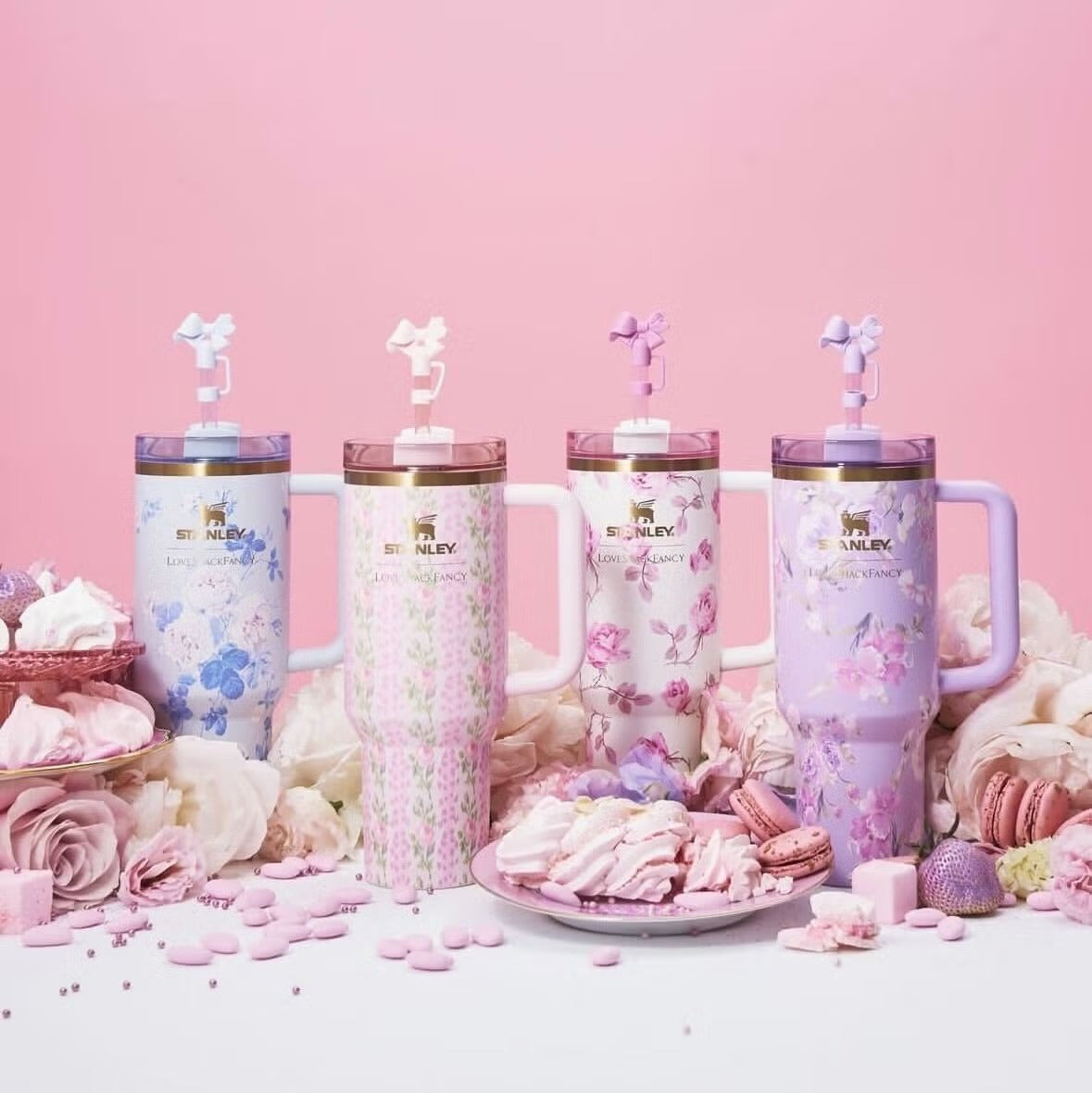 Floral 40oz Tumbler Cup Premium Packaging