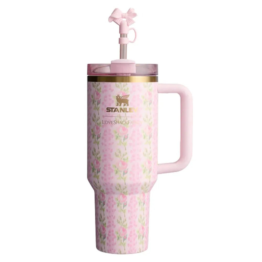 Floral 40oz Tumbler Cup Premium Packaging