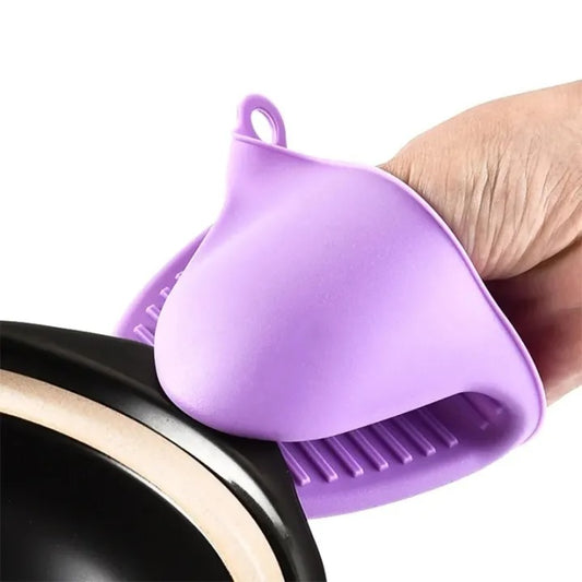 2Pcs Silicone Heat Resistant Grip Clips – Non-Slip Mini Oven Mitts for Cooking & Baking