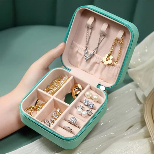 Leather Jewelry Organizer Box