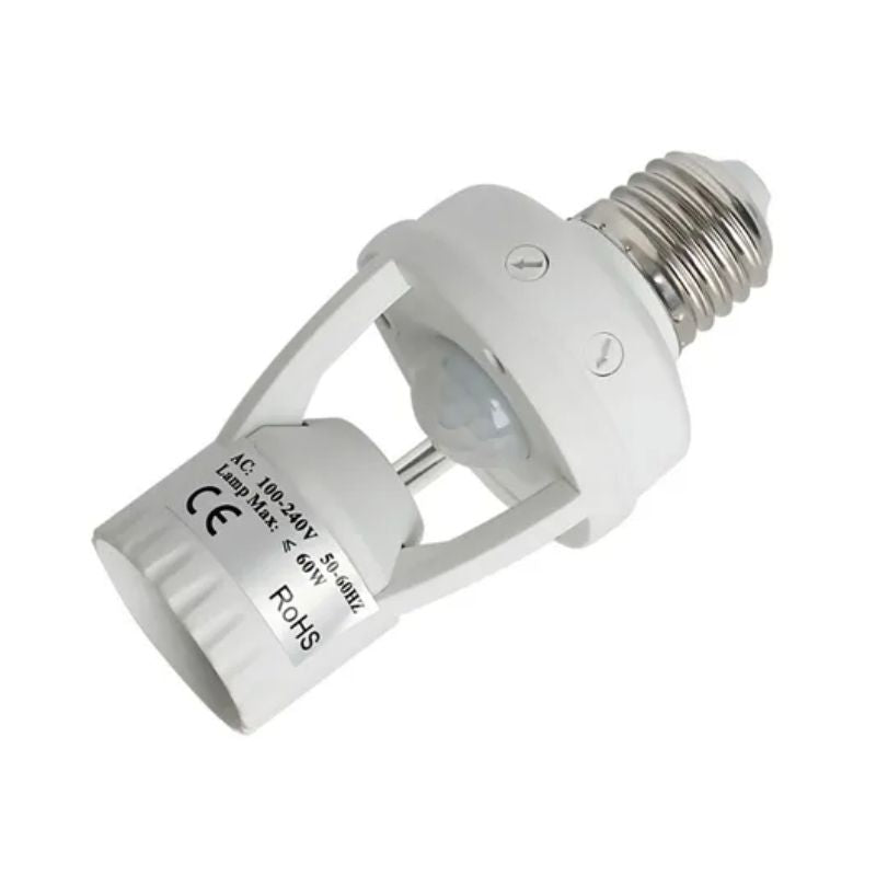 360° Motion Sensor Bulb Holder Socket
