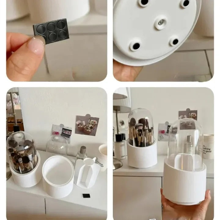 360° Rotating Makeup Brush Holder