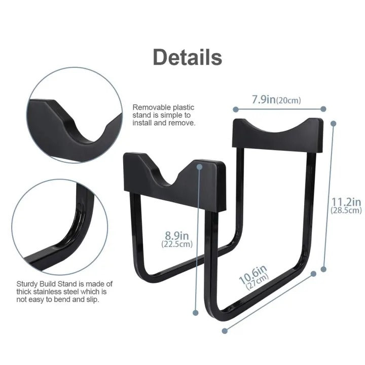 1 Pc – 19L Water Bottle Dispenser Stand with Rust-Resistant Rack, Anti-Slip Holders & Flow Tap Valve