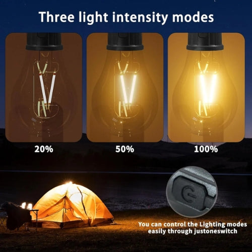 Solar / Rechargeable LED Camping Lamp – Portable Emergency & Outdoor & Camping Light