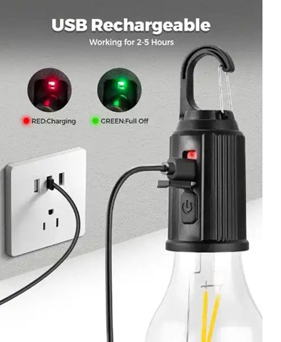 Solar / Rechargeable LED Camping Lamp – Portable Emergency & Outdoor & Camping Light