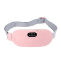Period Cramp Relief Belt - Rechargeable & Portable Electric Menstrual Heating Pad with Massager