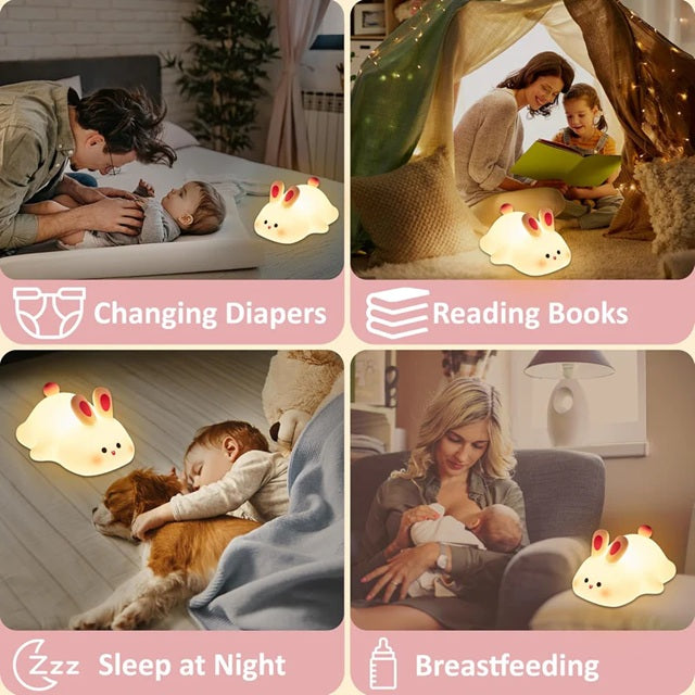 Cute Rabbit Silicone Lamp
