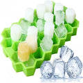 Silicone Honeycomb Ice Cube Tray with Cover