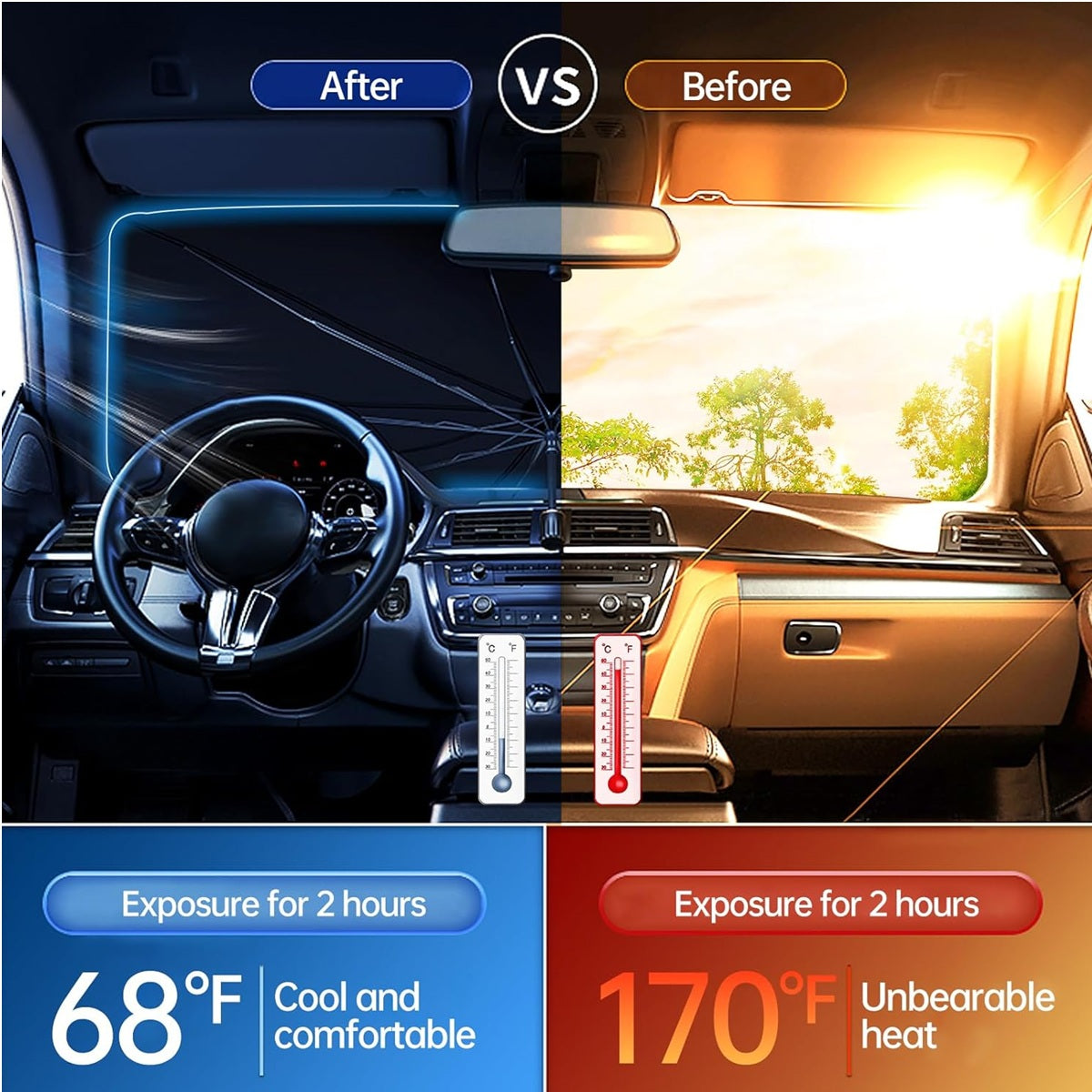 Foldable Car Windshield Sun Protector