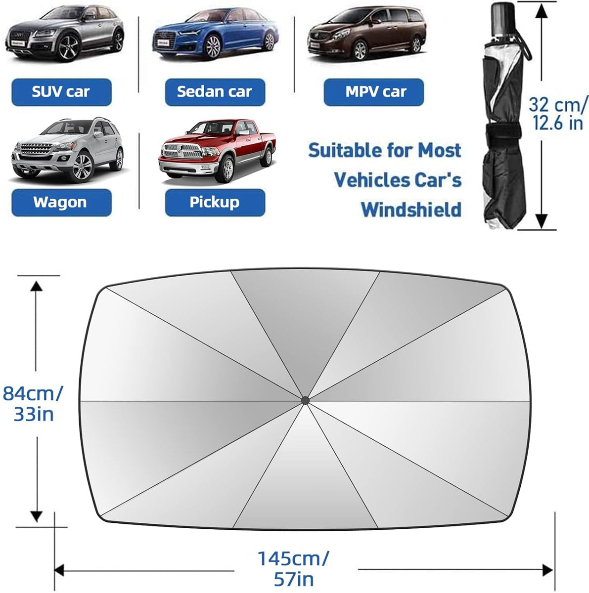 Foldable Car Windshield Sun Protector