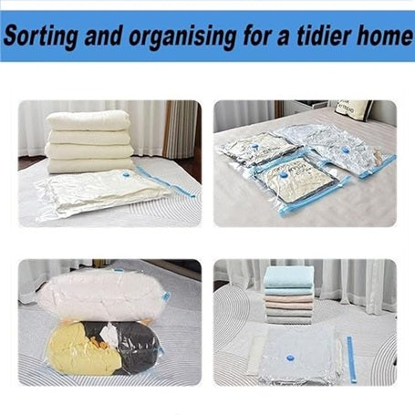 Vacuum Storage Bag Combo (5 Bags + 1 Pump)