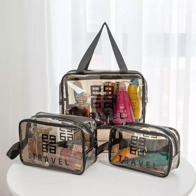 Dream Travel Makeup Organizer Bag – Waterproof Transparent Cosmetic Bag