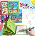 Magic Water Coloring Book with Reusable Water Pen – Mess-Free Learning & Drawing Fun