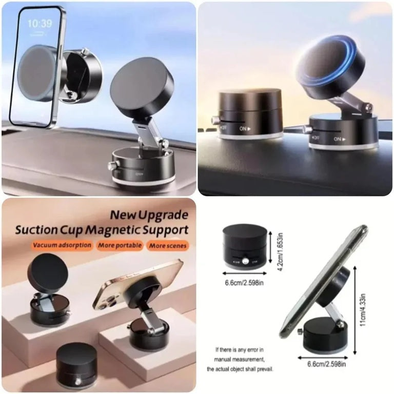 Vacuum Suction Magnetic Phone Holder