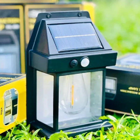 Solar Motion Sensor Wall Light - Rechargeable Outdoor Led Lamp